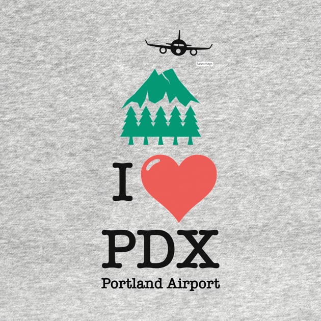 I Love/Like PDX Portland airport by Woohoo